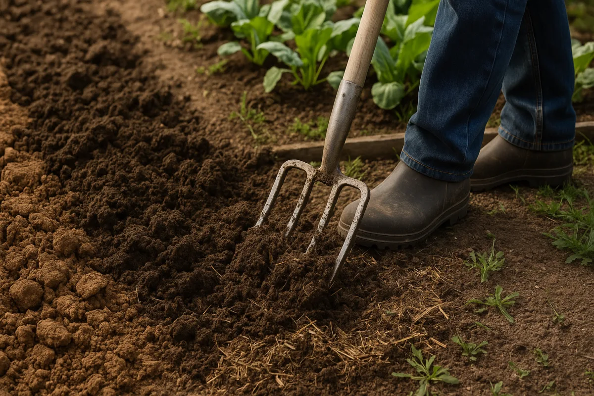 Terreno argilloso nell'orto: come renderlo soffice e drenante in poco tempo