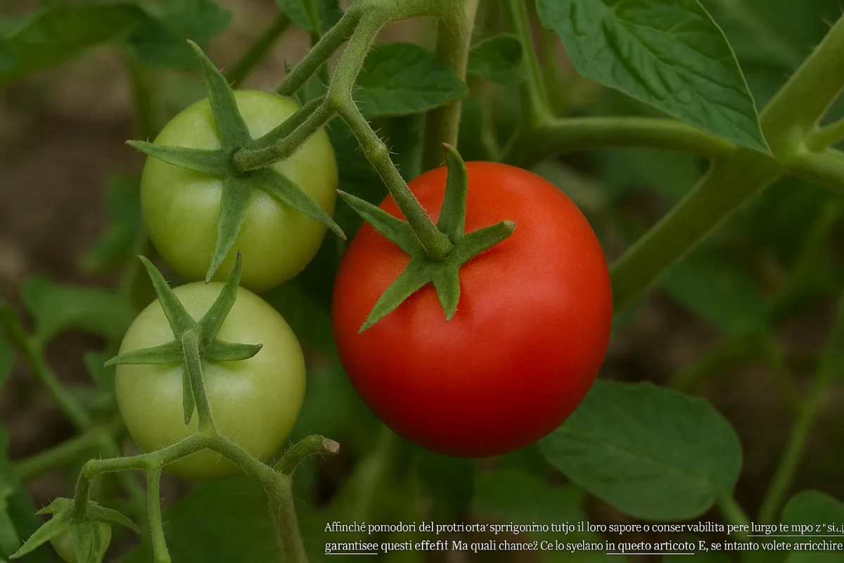 Pomodori acerbi o maturi da raccogliere: come riconoscerlo dal picciolo