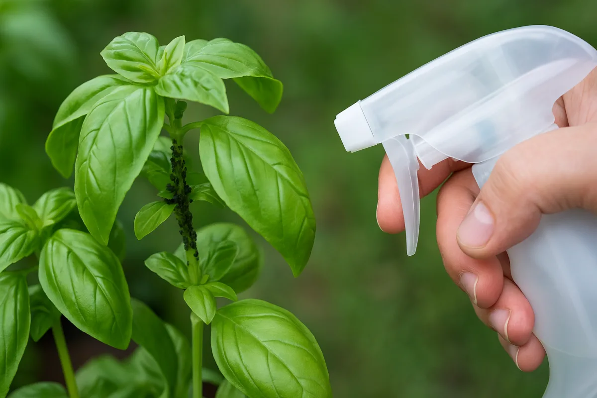 Afidi sulle piante di basilico: come eliminarli senza rovinare le foglie