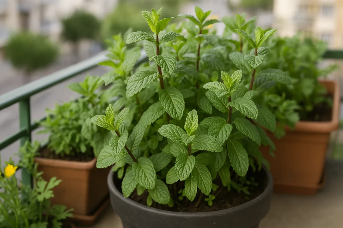 Menta in vaso sul balcone: perché invade tutto e come tenerla sotto controllo