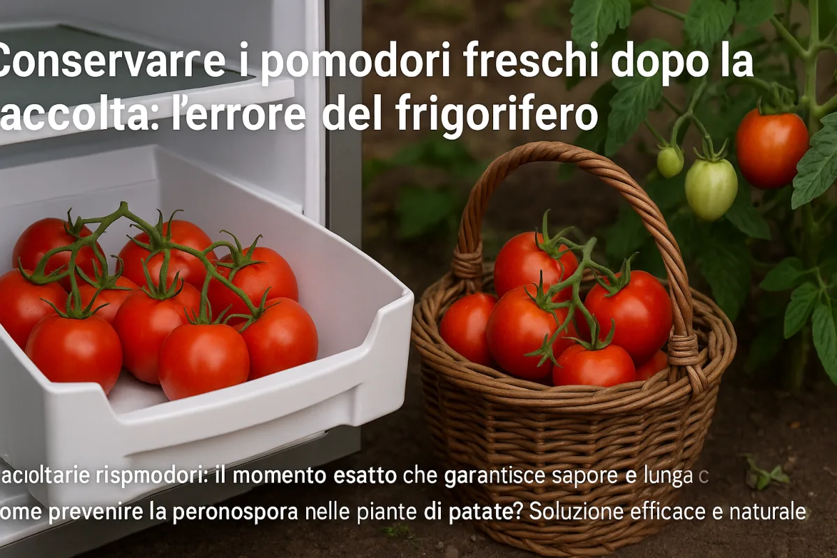 Conservare i pomodori freschi dopo la raccolta: l'errore del frigorifero