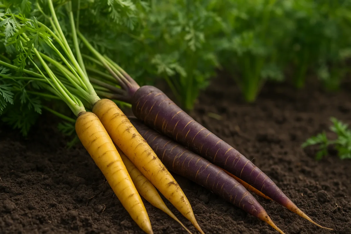 Carote gialle o viola nell'orto: cosa cambia nella coltivazione rispetto alle arancioni