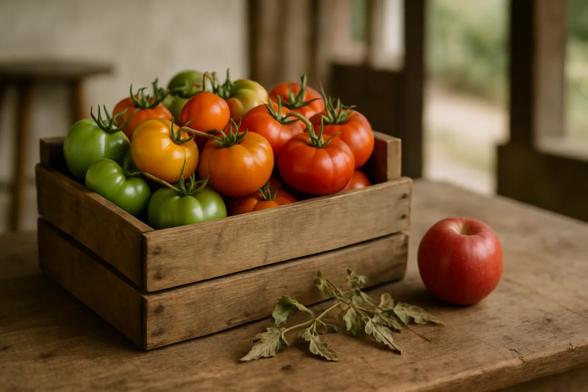 Pomodori ancora verdi a fine stagione: ecco come farli maturare