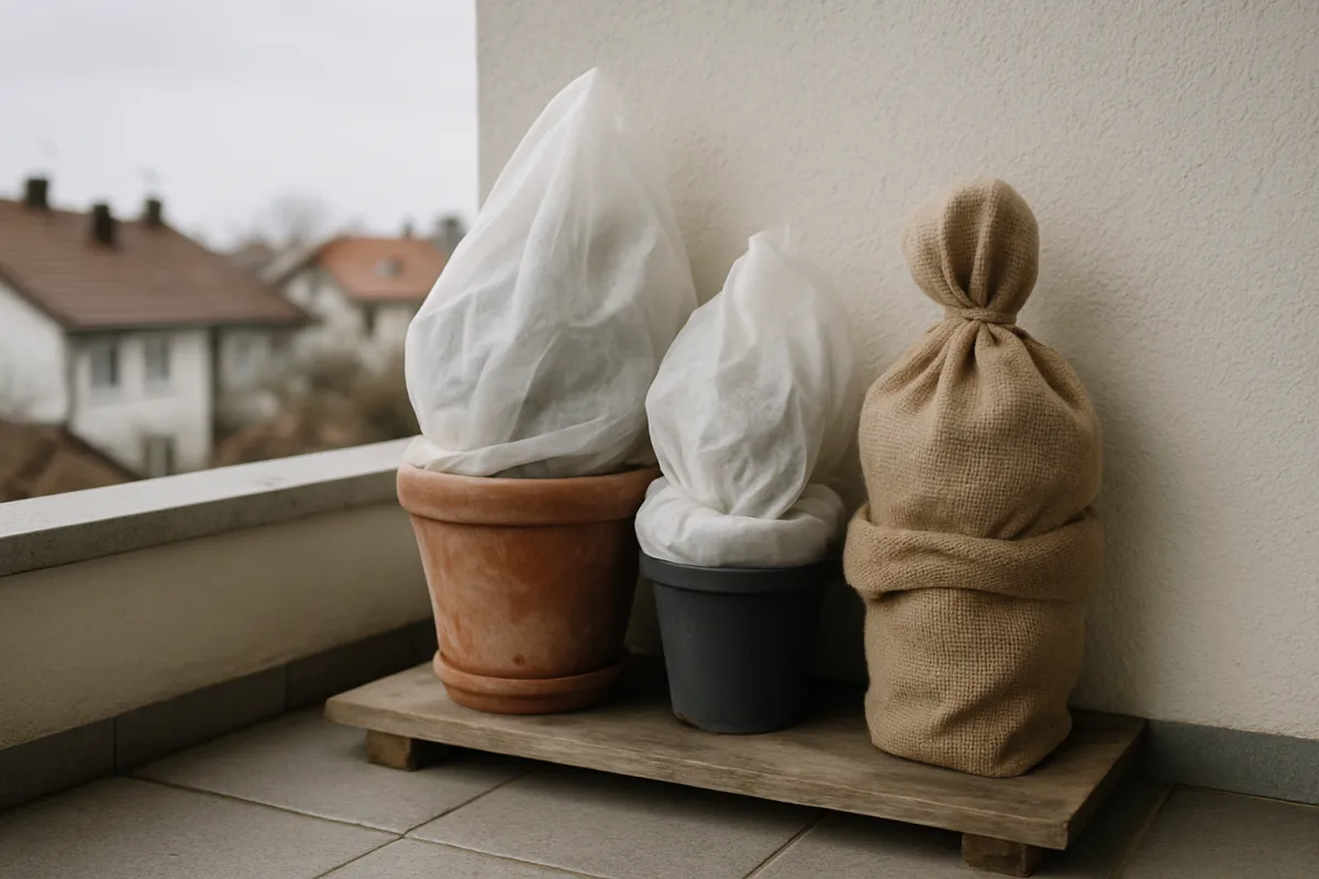 Il vaso sul balcone congela prima del terreno: ecco come proteggere le radici