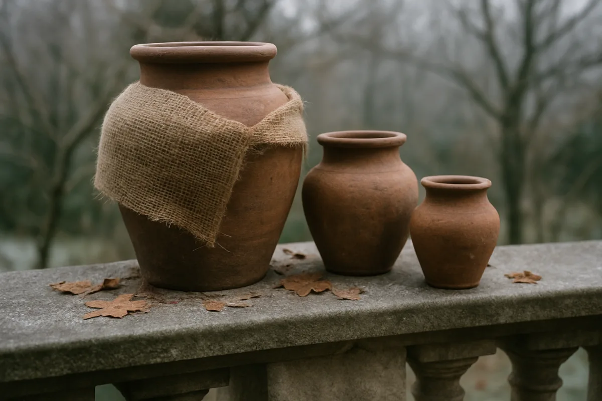 Vasi in terracotta in inverno: ecco come evitare le crepe