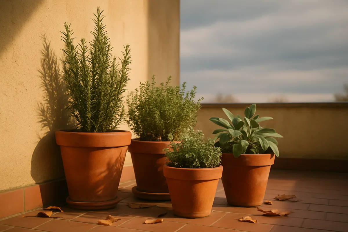Sul balcone d'inverno restano in 4: ecco l'elenco delle aromatiche