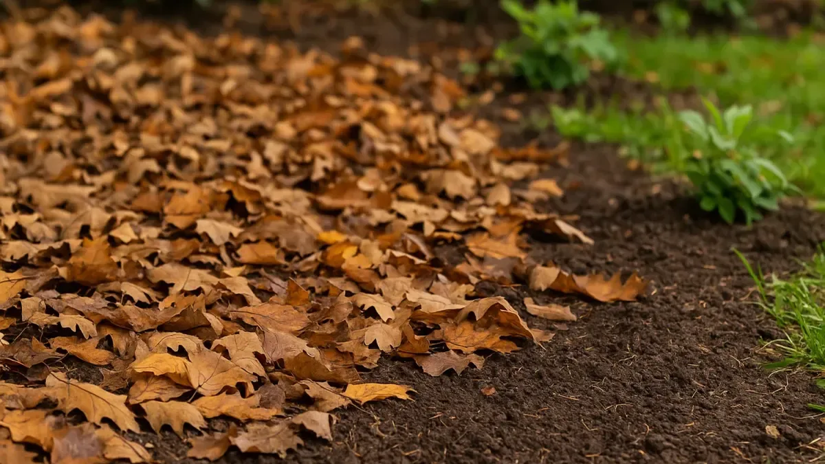 Foglie di quercia come pacciamatura: vanno bene oppure no?