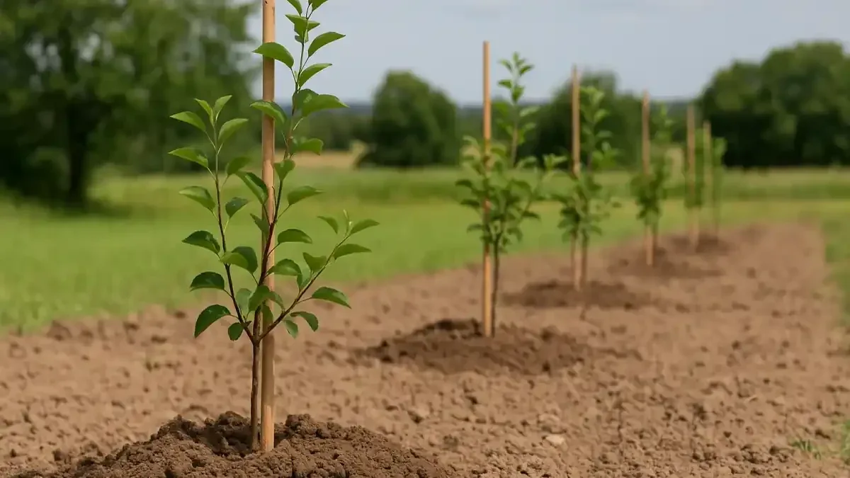 Albero da frutto appena piantato: come tenere il punto d'innesto fuori dal terreno